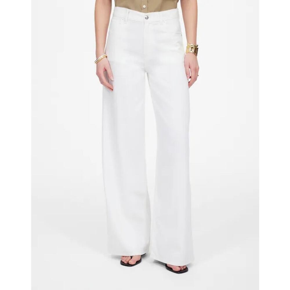 Madewell White Wide-Leg Jeans
